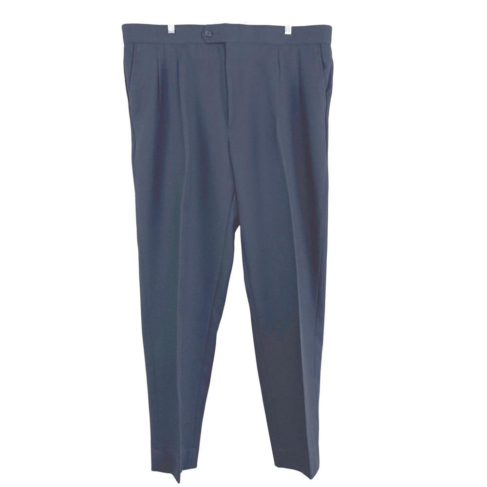 Smitty Mens 42 Black Pleated Dress Pants Referee Officiating Trousers‎ Business
